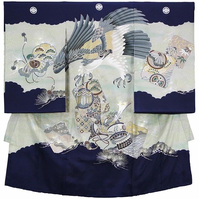 男の子産着【正絹】AL0029