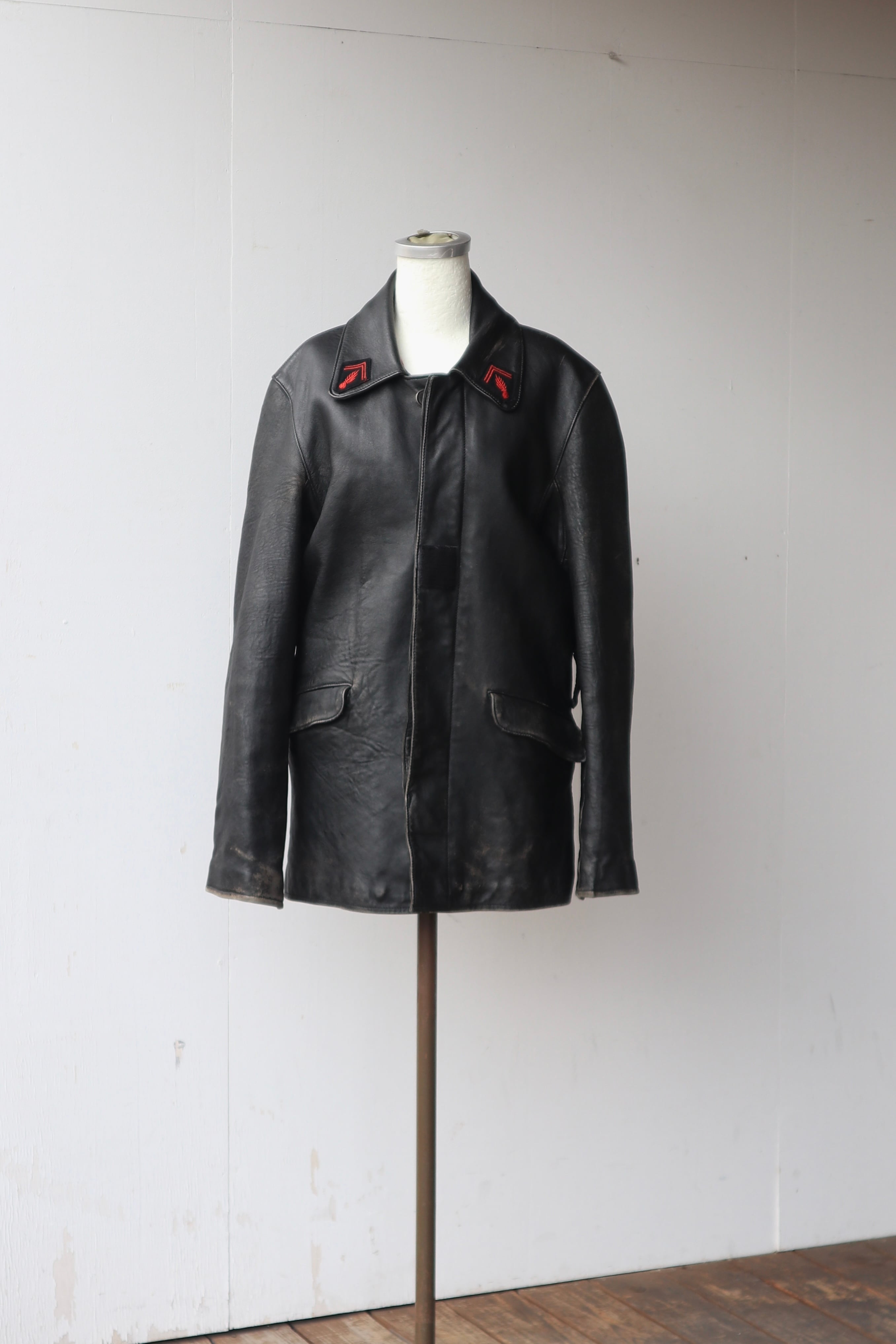 ジャケット・アウター 80's France fireman leather jacket french fireman leather jacket | naname