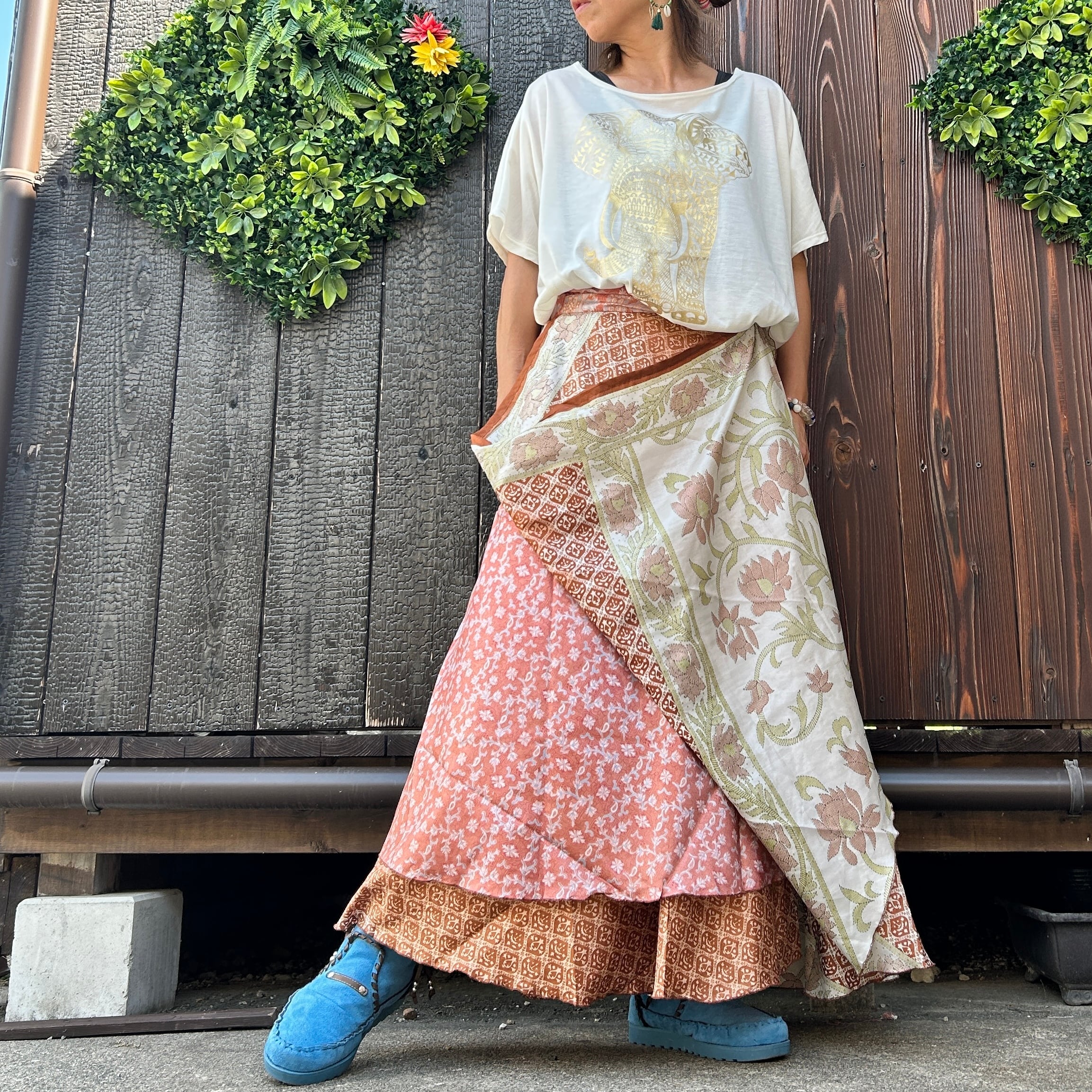 シルク巻きスカート8009 | アジアン雑貨ルチュ