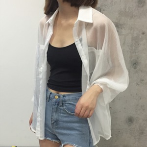 トップス デート シャツ ブラウス カットソー 袖あり 長袖 透け感 シースルー かわいい 大人可愛い きれいめ シンプル カジュアル 大人 上品 おしゃれ お洒落 主役級 存在感 無地 夏 10代 20代 レディース 女性用 OL 学生 デート お出かけ 公園デビュー 女子会 お泊まり 休日 旅行 着回し 普段使い ファッション コーデ 楽ちん トレンド 流行 インスタ映え S M L XL ビッグサイズ ゆったり ゆる 白 ホワイト