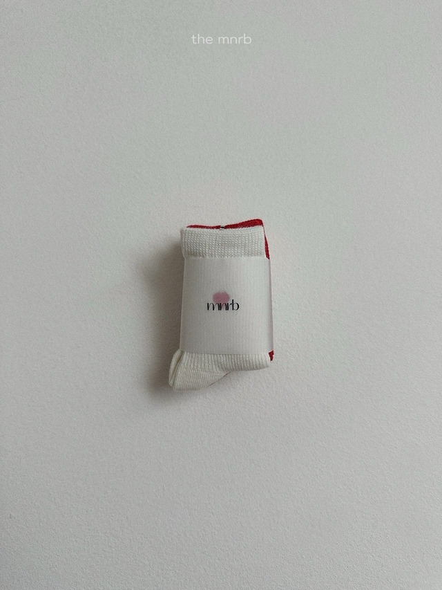 《予約》送料無料【minirobe】Heart Logo Socks 3 Set