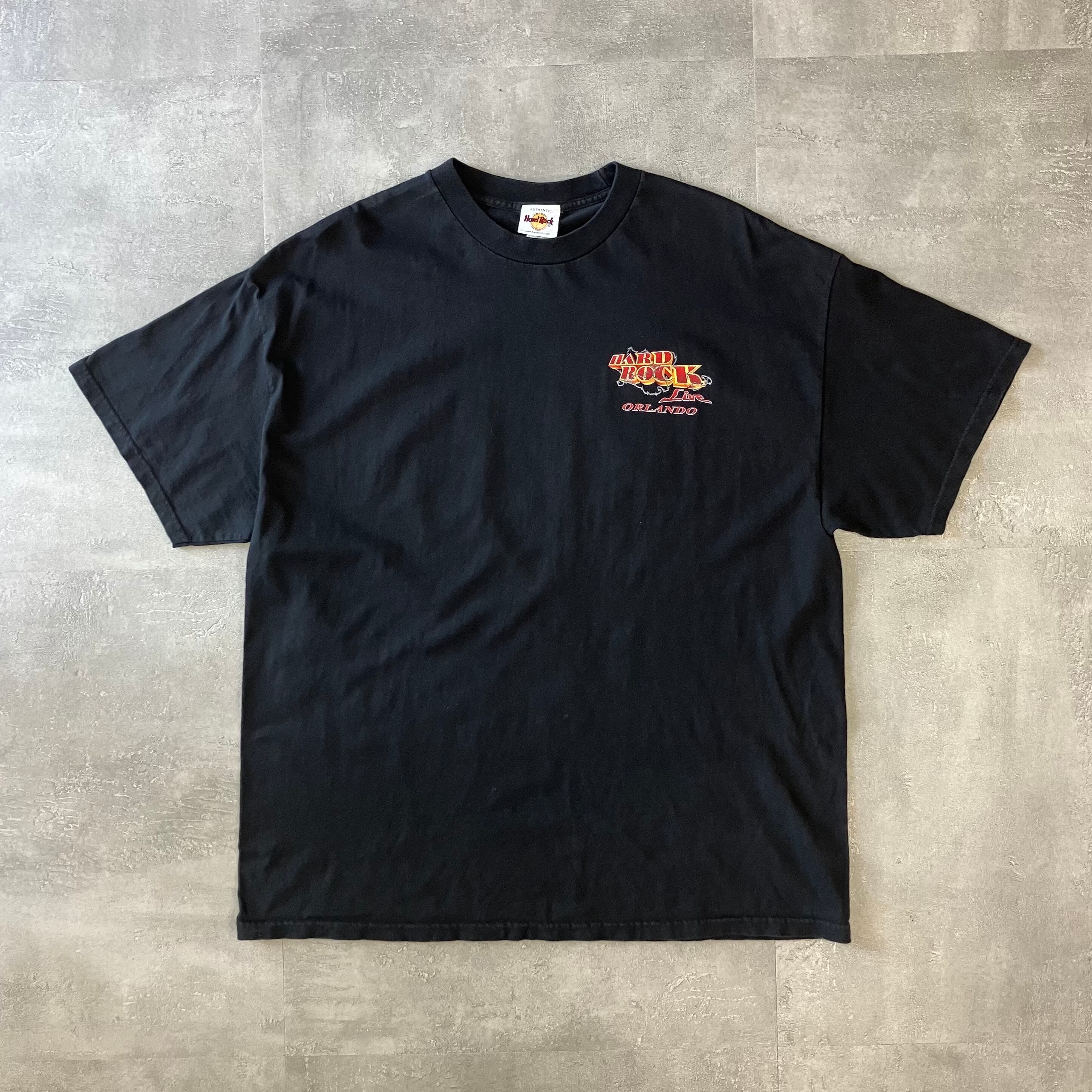 Hard Rock ハードロック 00s 両面プリントTee ブラック XXL No.2485