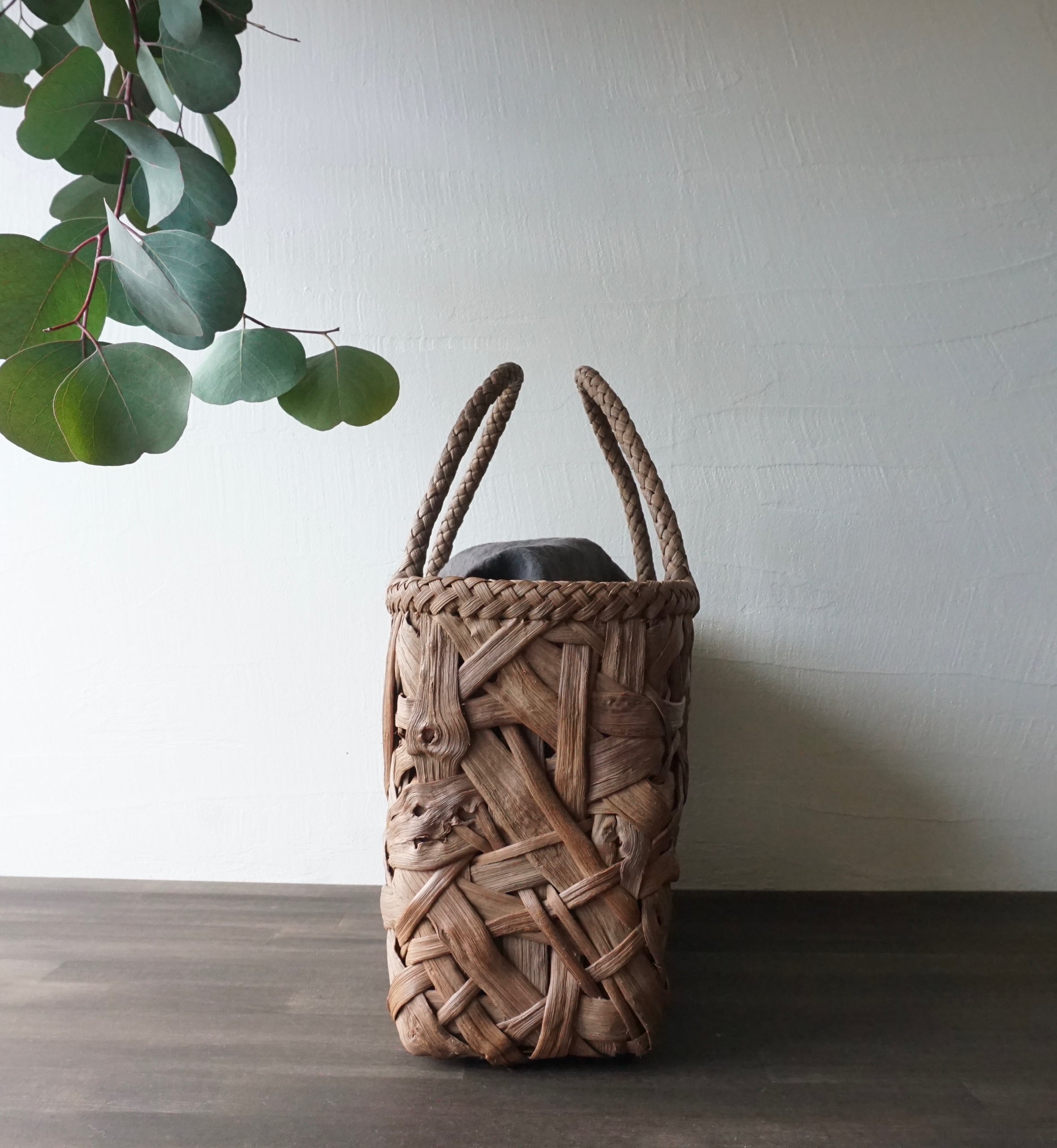 山葡萄かごバッグ（乱れ編み）W32 | Bark Life
