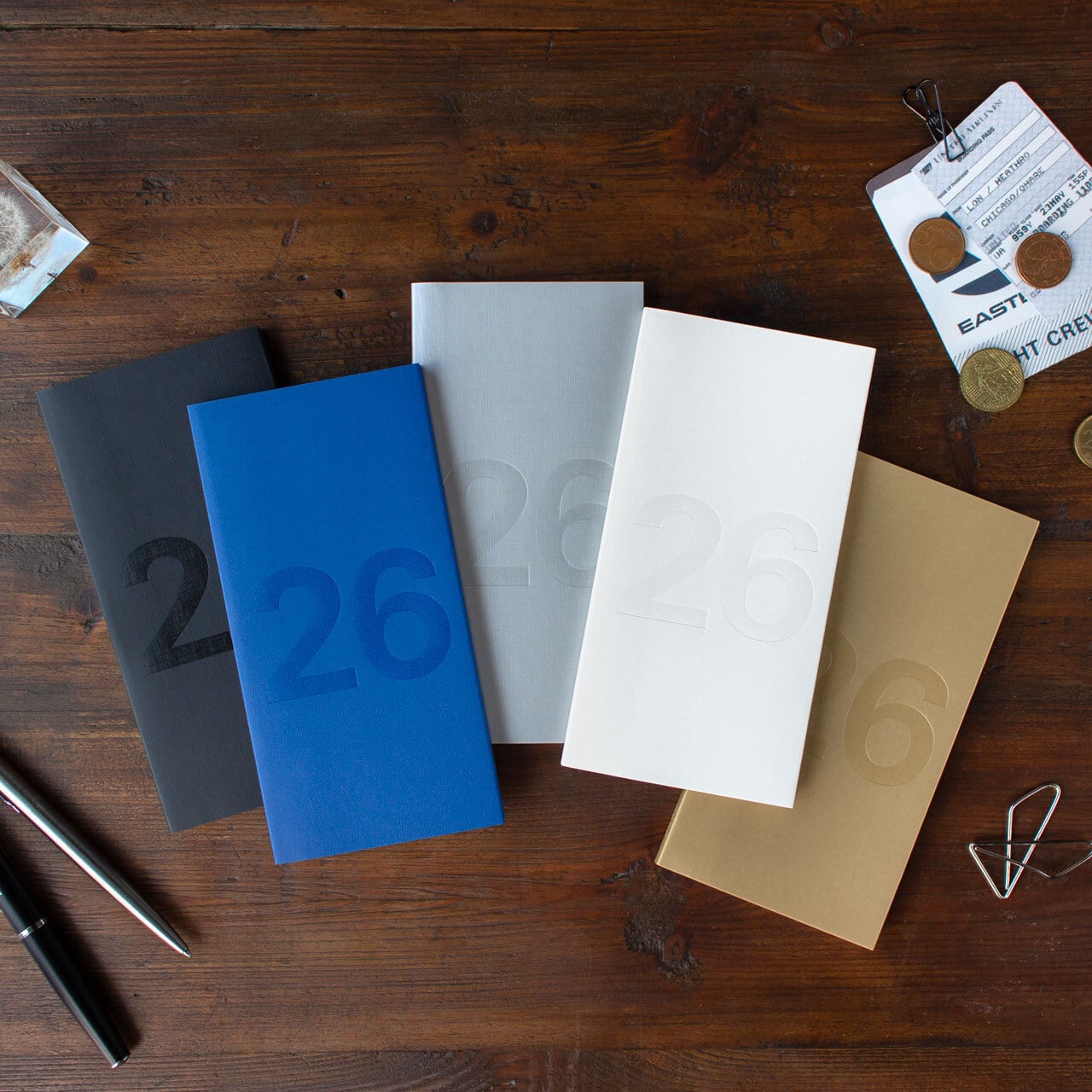 Compact Diary 2026 Royal blue／Frost white【ANGERS Original