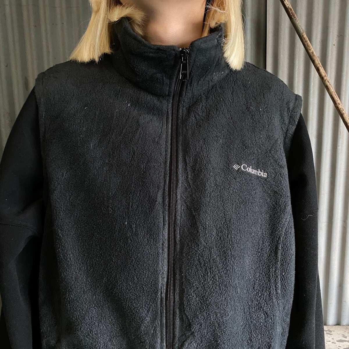 Columbia コロンビア フリースベスト レディース1X表記 メンズL相当