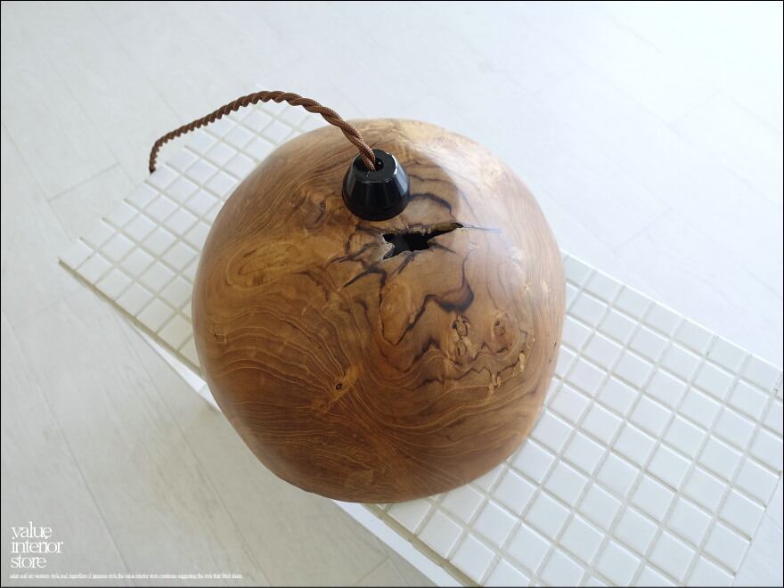 チーク無垢材 ペンダントライトkugel/10 天井照明 照明器具 ランプ