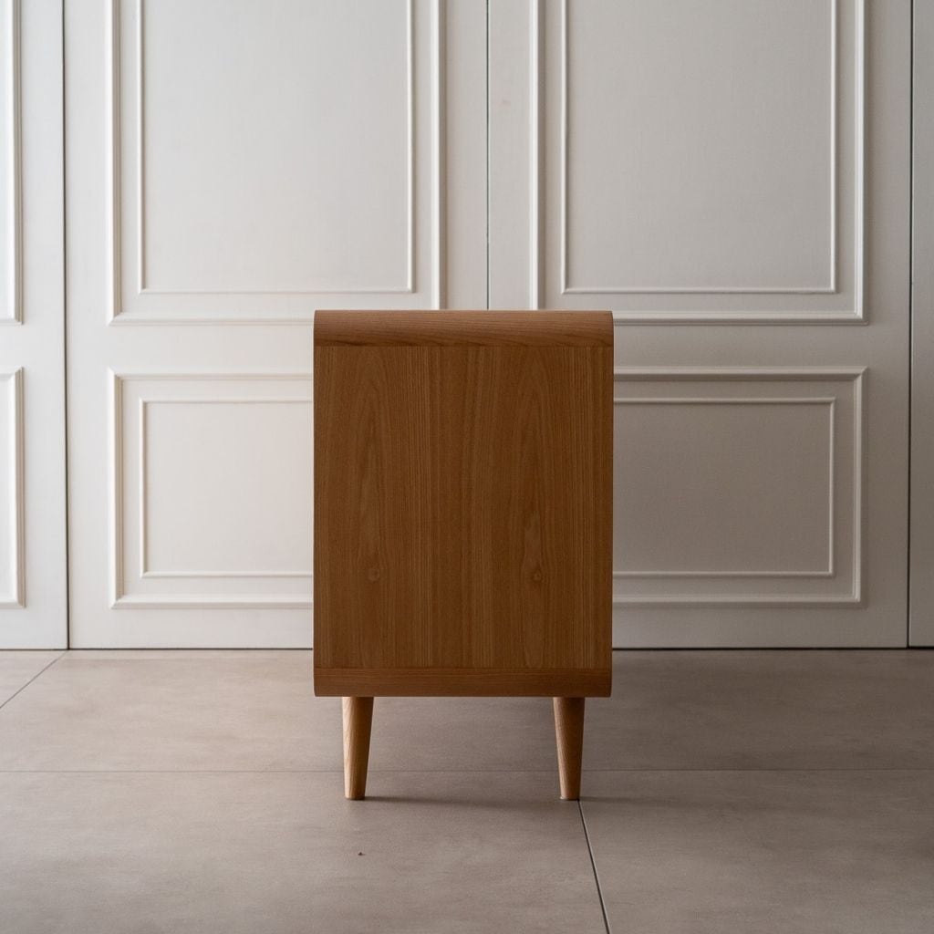 Rattan Cabinet Slide Door Natural / ラタンキャビネット 引き戸仕様