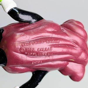 ☆ VINTAGE ☆ 1988年製【California Raisins(カリフォルニアレーズン)】 Ms.Marvelous タンバリン 黄緑のパンプス PVC フィギュア ビンテージトイ 〚アメリカン雑貨 アメトイ〛