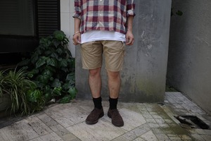 SASSAFRAS(ササフラス) / Fall Leaf Gardener Pants 1/2 -Beige-