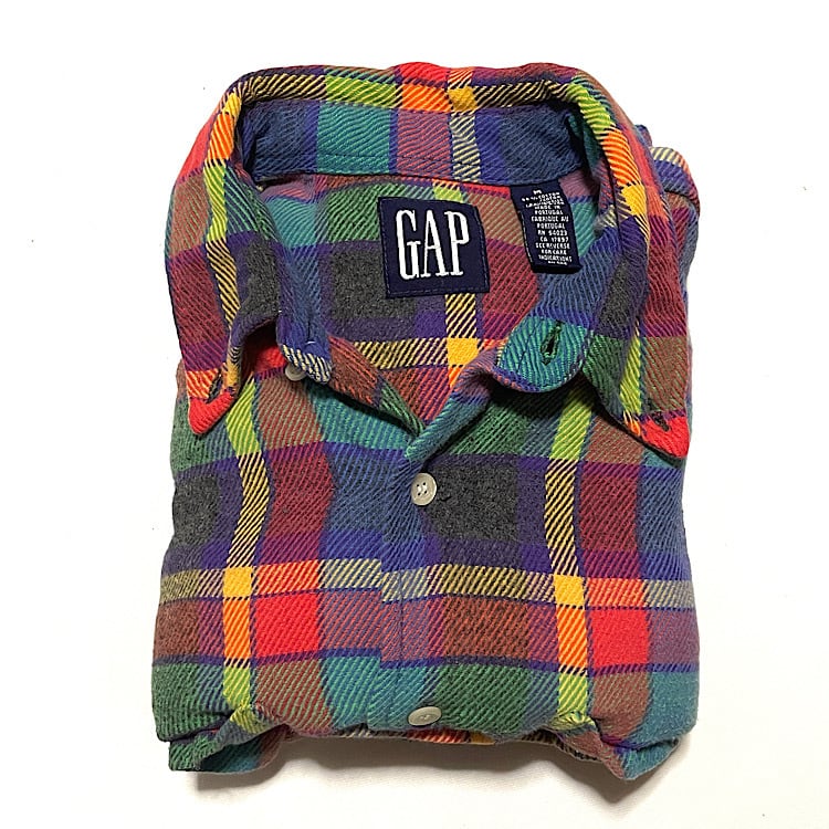 希少配色 90s GAP ビンテージ オールドギャップ ヘビーネルシャツ 長袖チェックシャツ PLAID HEAVY FLANNEL SHIRT(マルチカラー,Mサイズ) | ヴィンテージ古着&アンティーク商品取扱い Black Smith ブラックスミス(スペシャルビンテージ,vintage) 希少配色 90s GAP ビンテージ オールドギャップ ヘビーネルシャツ 長袖チェックシャツ PLAID HEAVY FLANNEL SHIRT(マルチカラー,Mサイズ) | ヴィンテージ古着&アンティーク商品取扱い Black Smith ブラックスミス(スペシャルビンテージ,vintage)