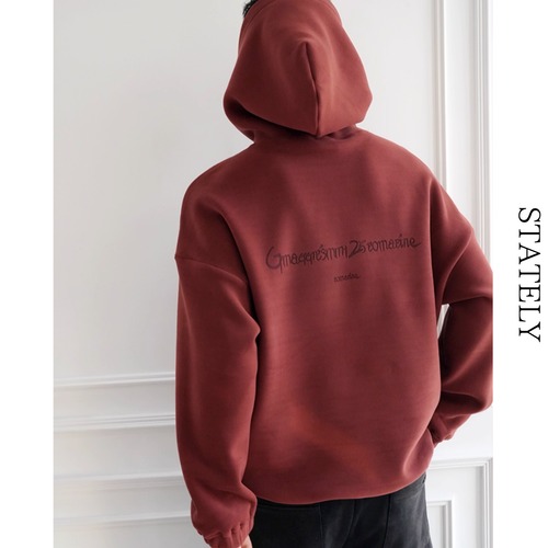 Back Logo Fleece Hoodie/3color_T154 画像