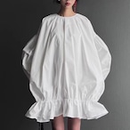 Elegant Lantern Sleeve Shirt Dress Set with Sheer Mesh Slip (ME212)