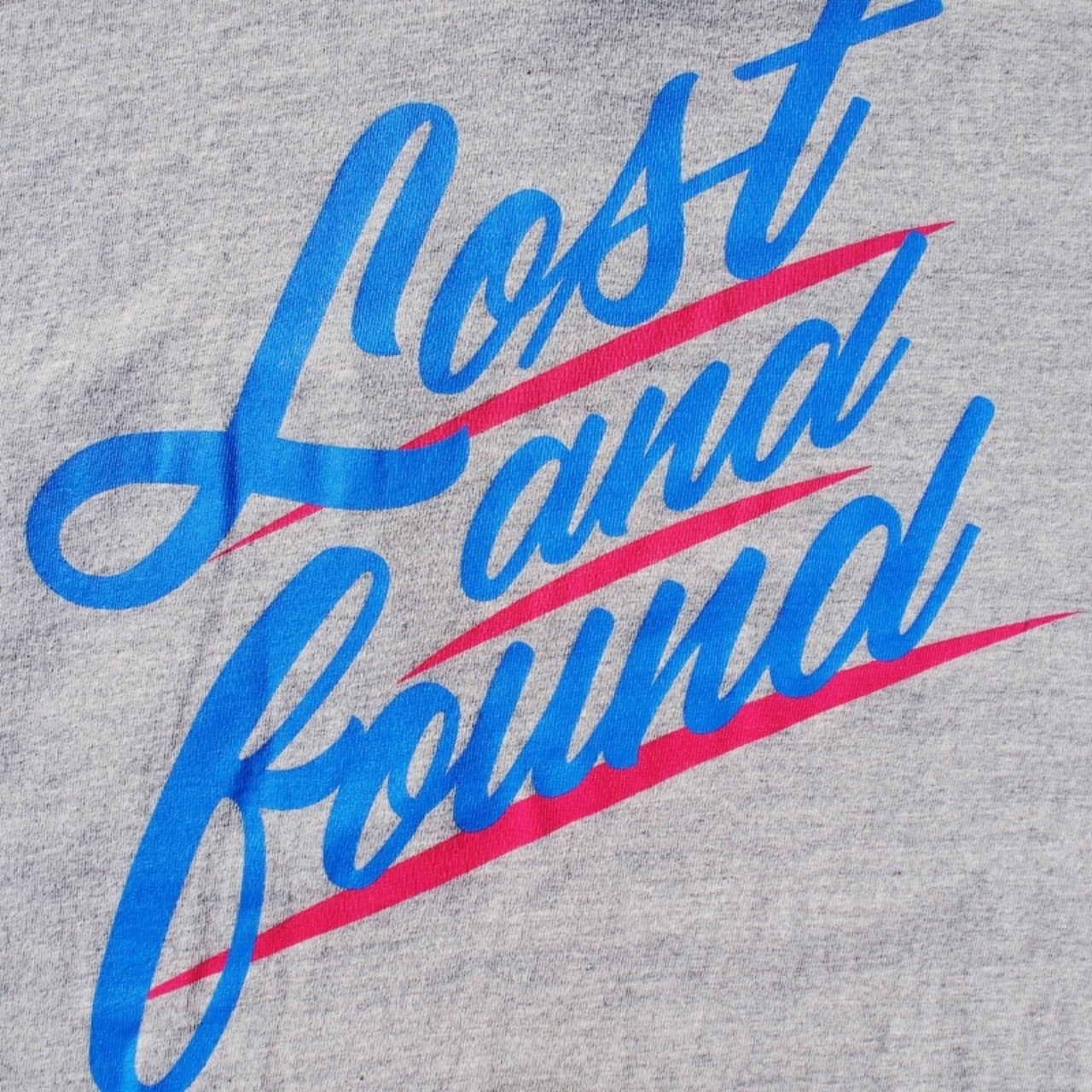 【LOST AND FOUND】"BACK PRINT" Vintage Pocket T-shirt (GREY)