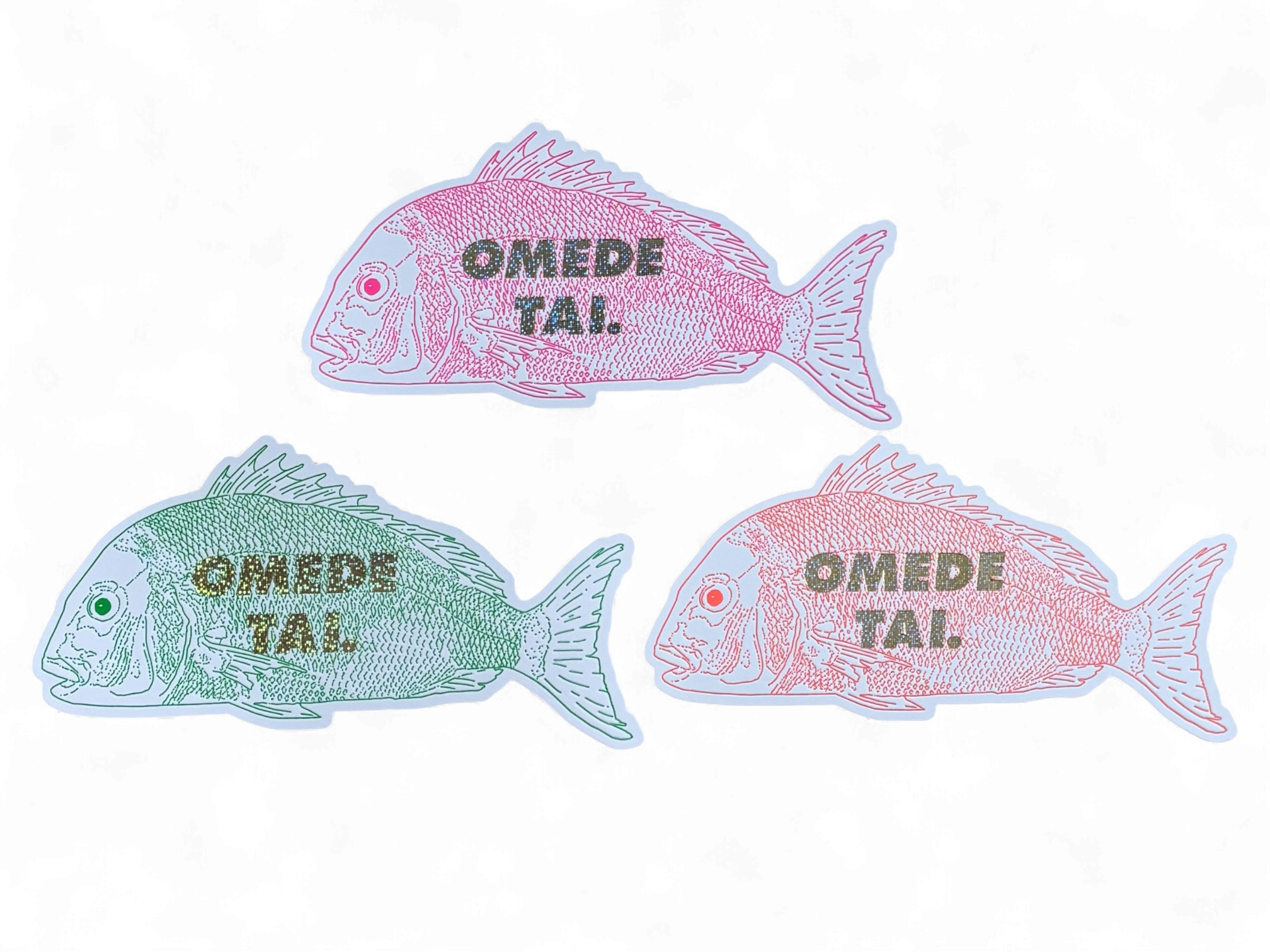 "OMEDETAI" LETTERPRESS CARD