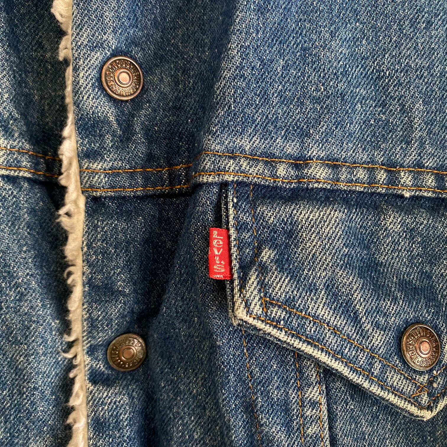 USA製 70年代 Levi's 70608-0217 リーバイス デニム ボアジャケット