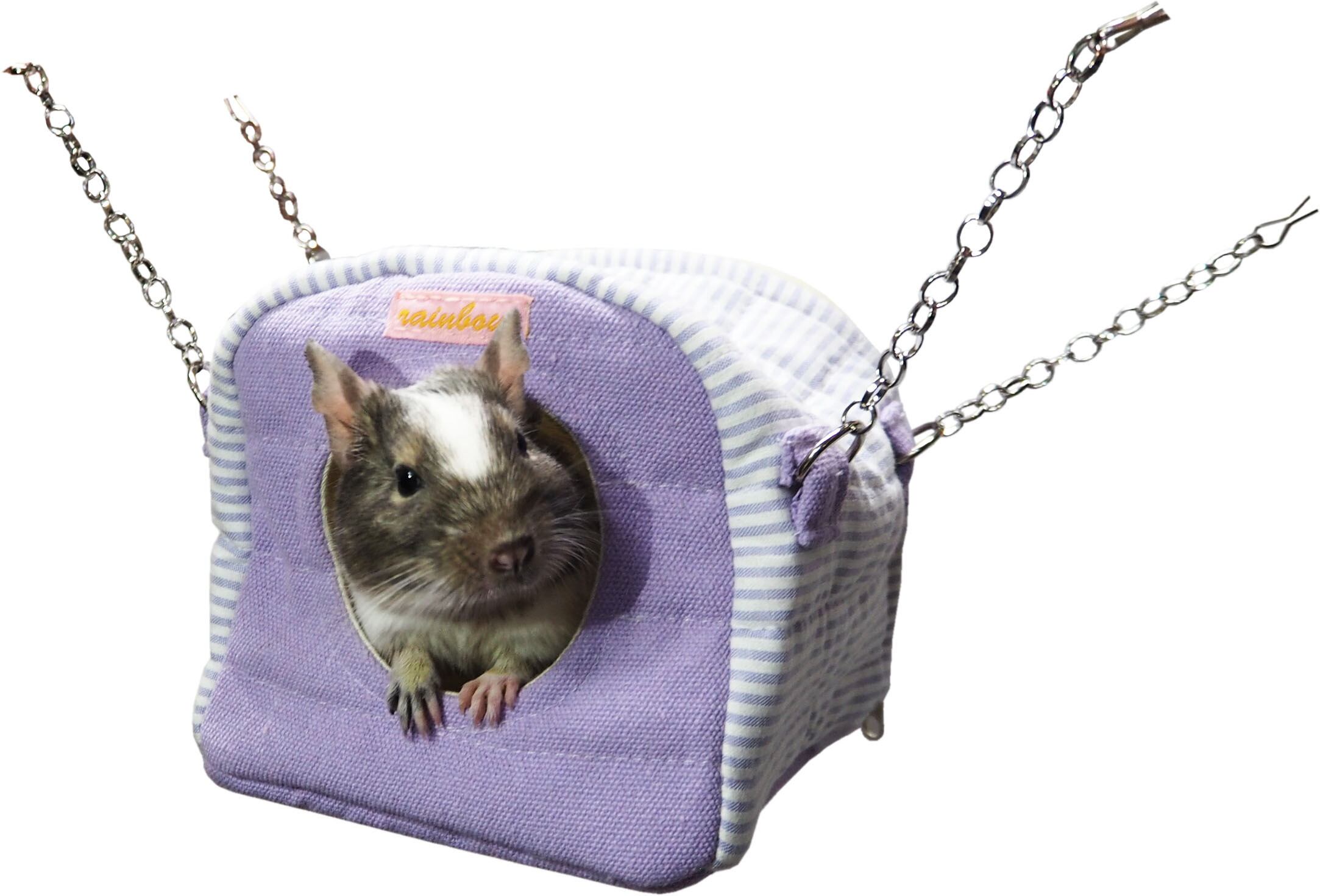 【小動物用品】アーチのおうち　ベージュ/ラベンダー