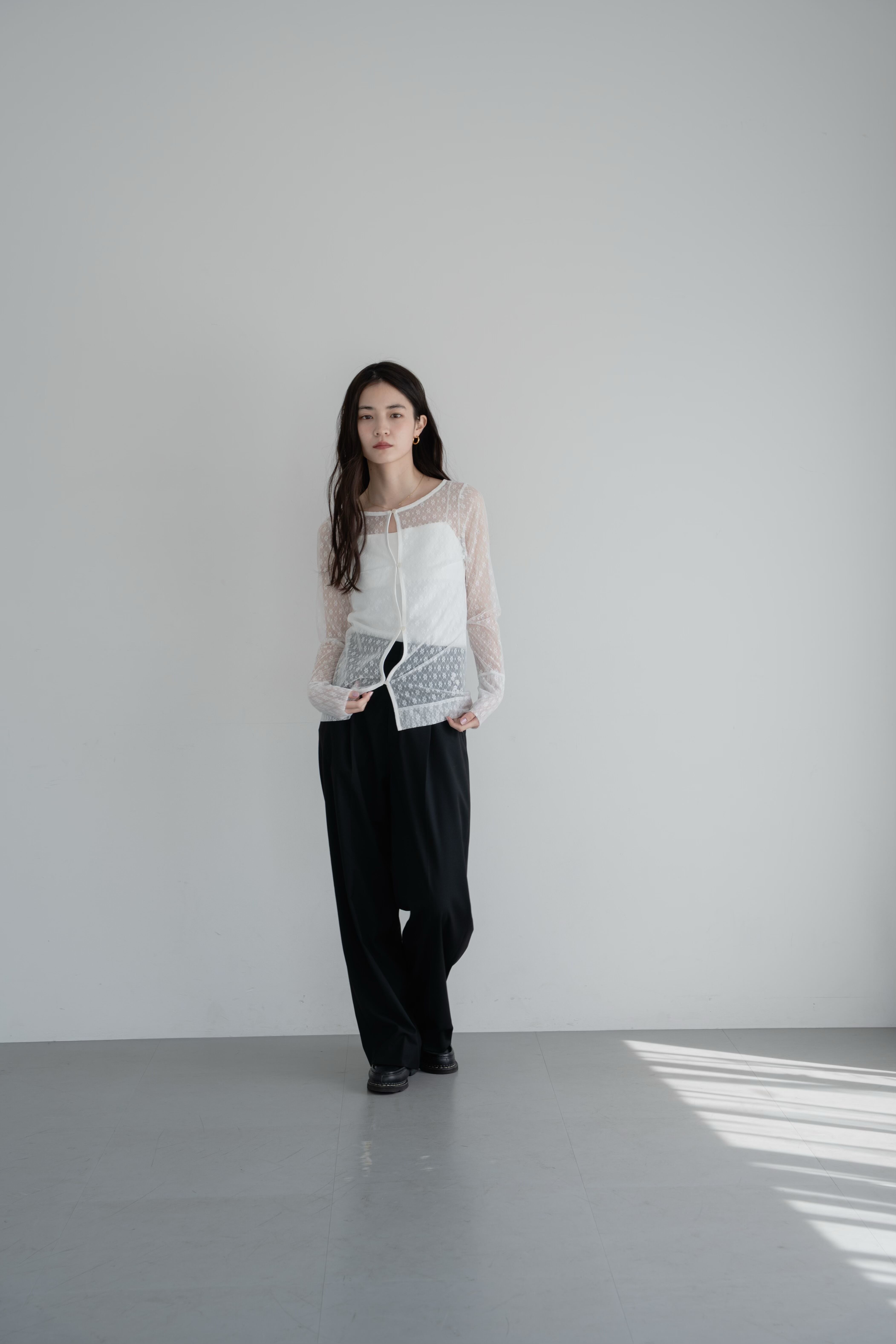 sheer lace shirt | philme