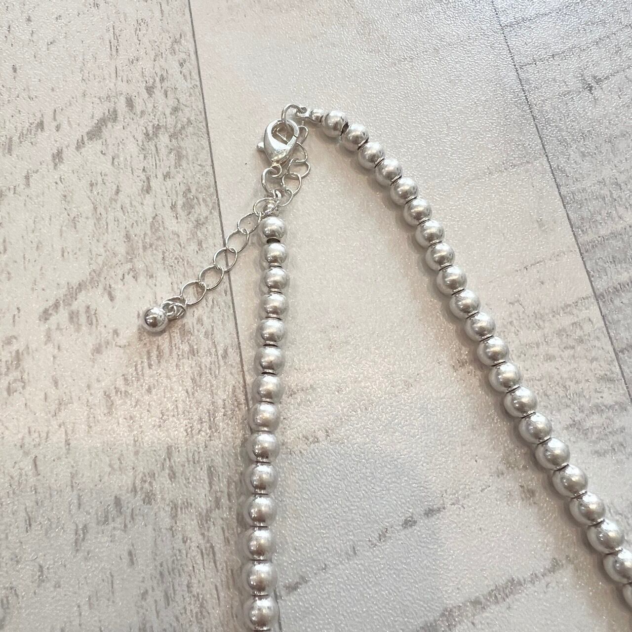 ミニパールロングネックレス