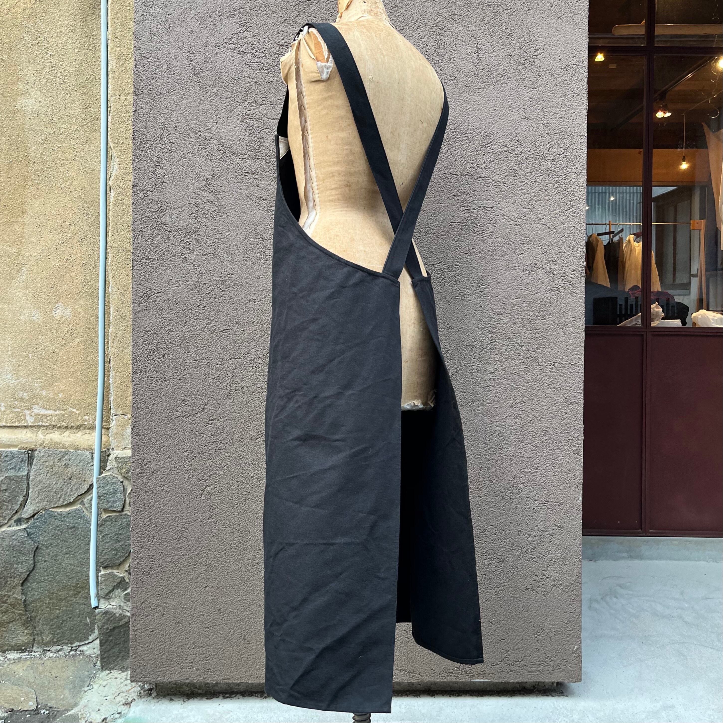 YAECA / ヤエカ WRITE コットンリネン エプロン KUSAKI KUSAKI D