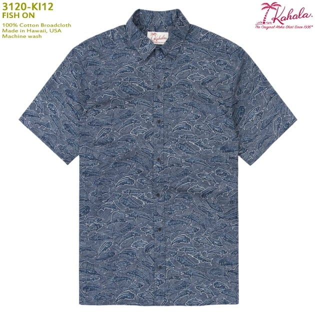アロハシャツ｜カハラ（KAHALA）｜KH-3120-KI12 FISH ON（フィッシュ