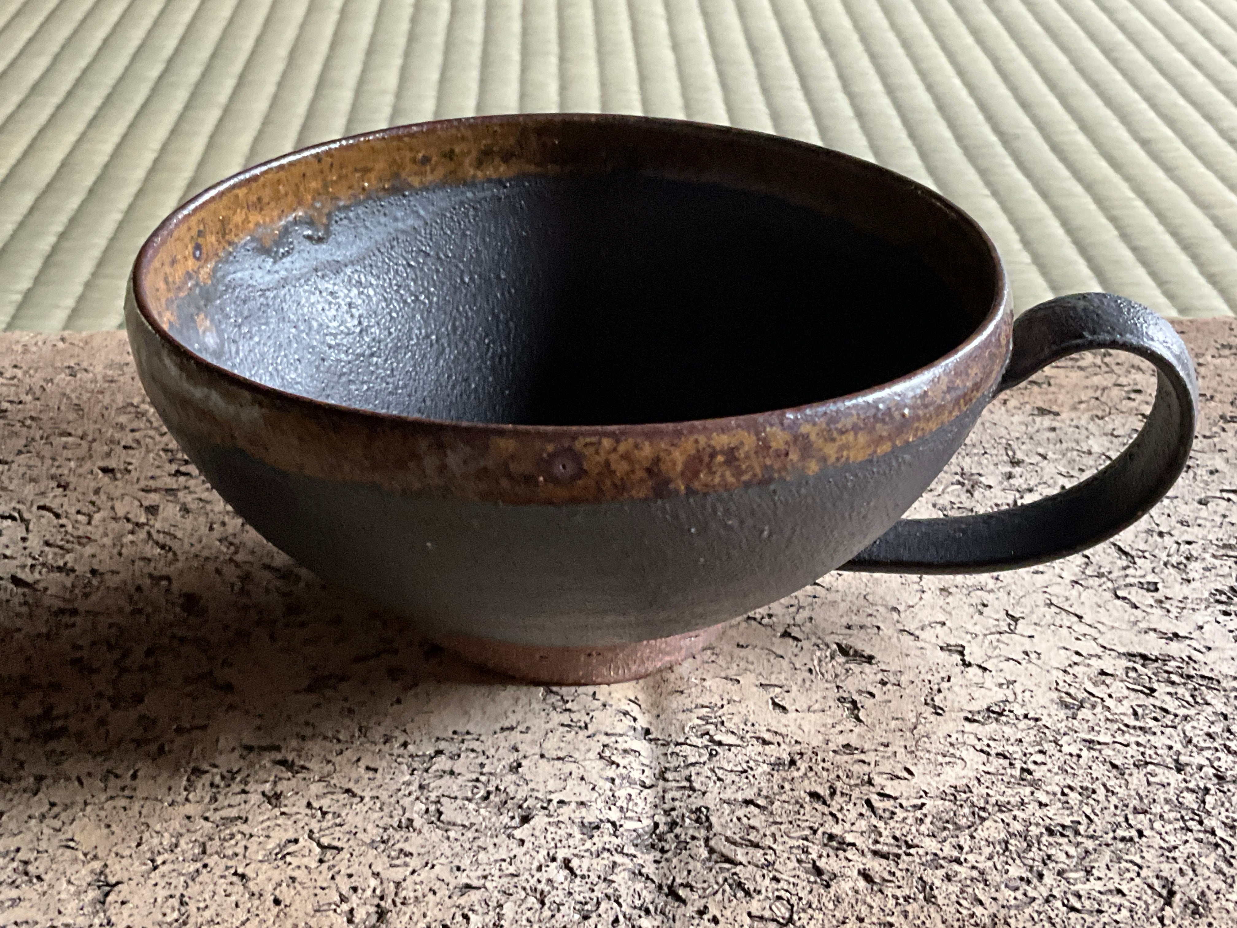 泥彩スープカップ