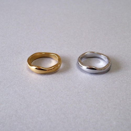 stainless 4mm wave ring R036