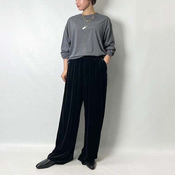 GREYCHORD グレーコード LYLA ベロアパンツ 243GC0406 2024秋冬新作 