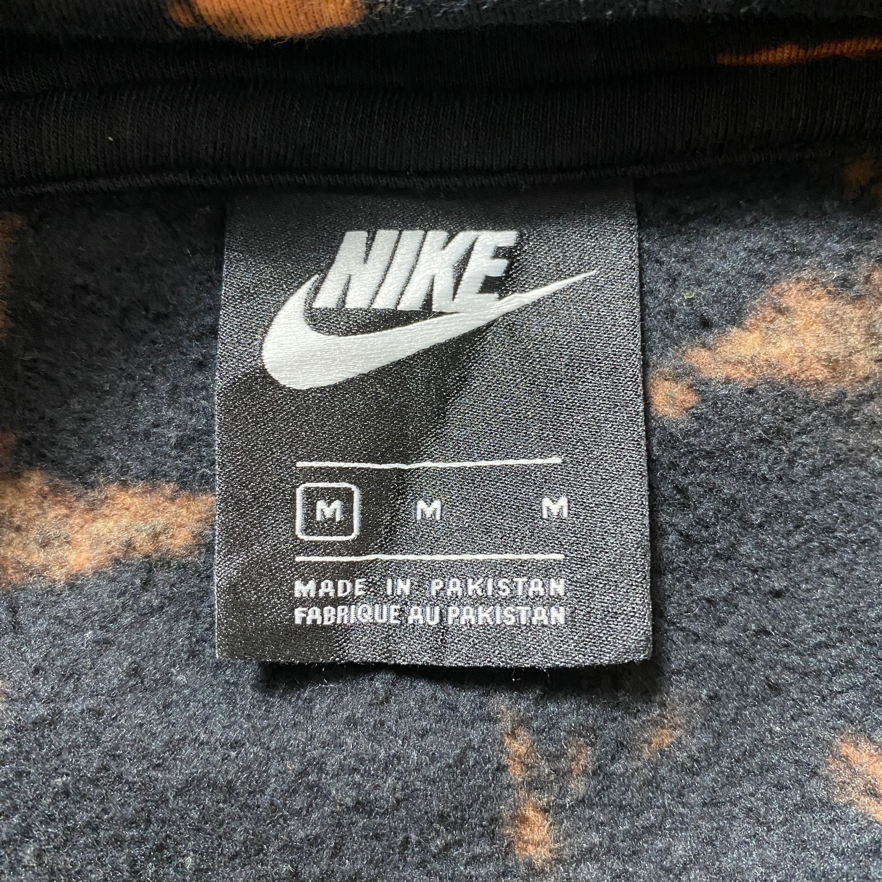 NIKE ナイキ スウォッシュ 刺繍ワンポイント ブリーチ加工 スウェット