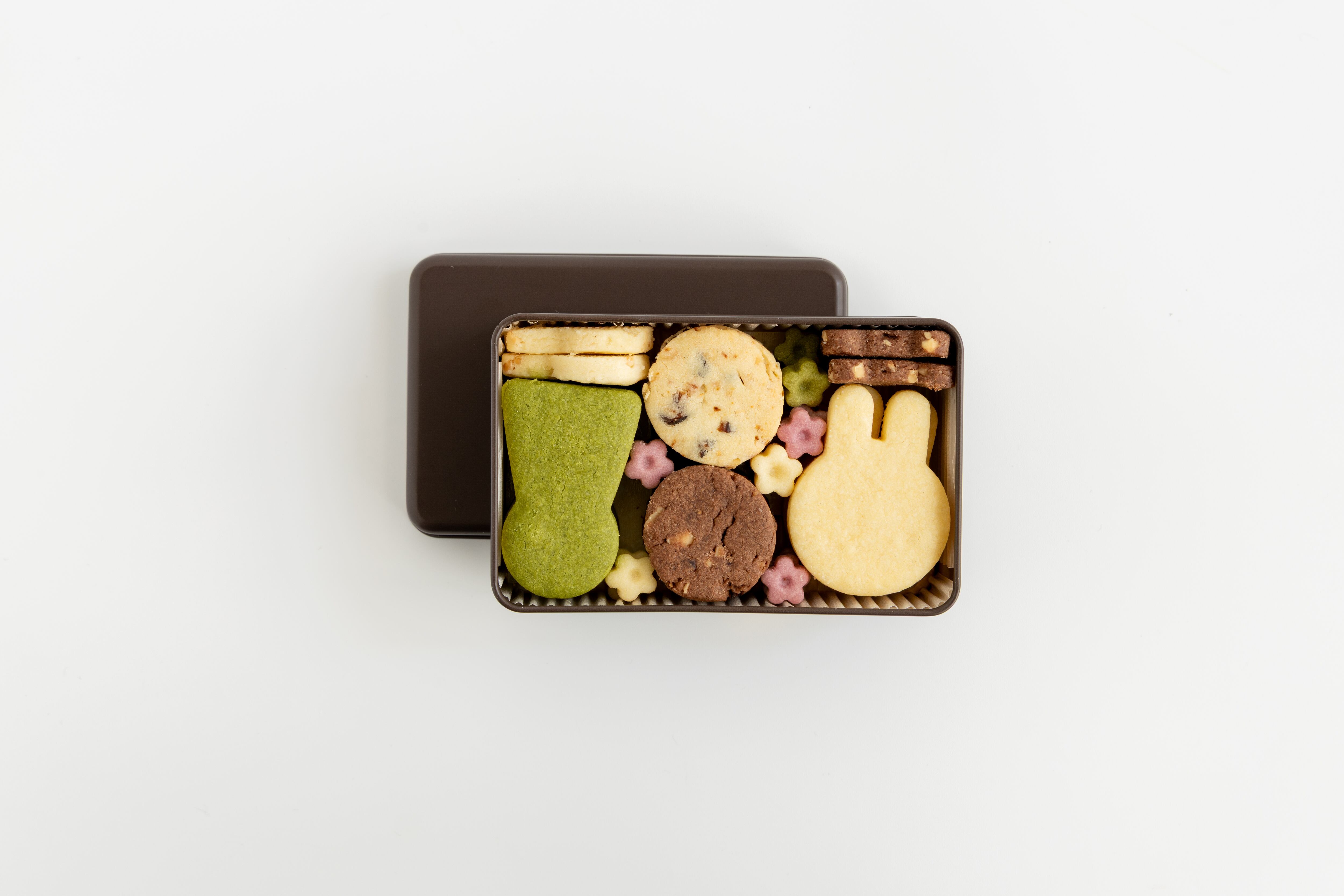 しあわせの宝石箱　古墳＆うさぎのいろいろクッキー缶（大阪府ドライいちじく入り）