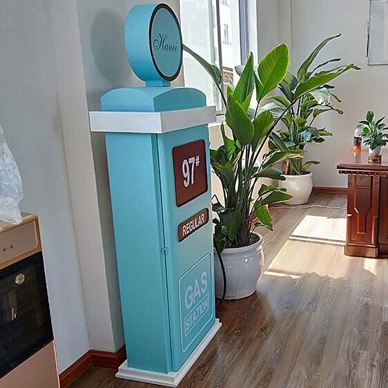 収納 ラック 給油機 レトロ ヴィンテージ調 3段 おしゃれ かわいい