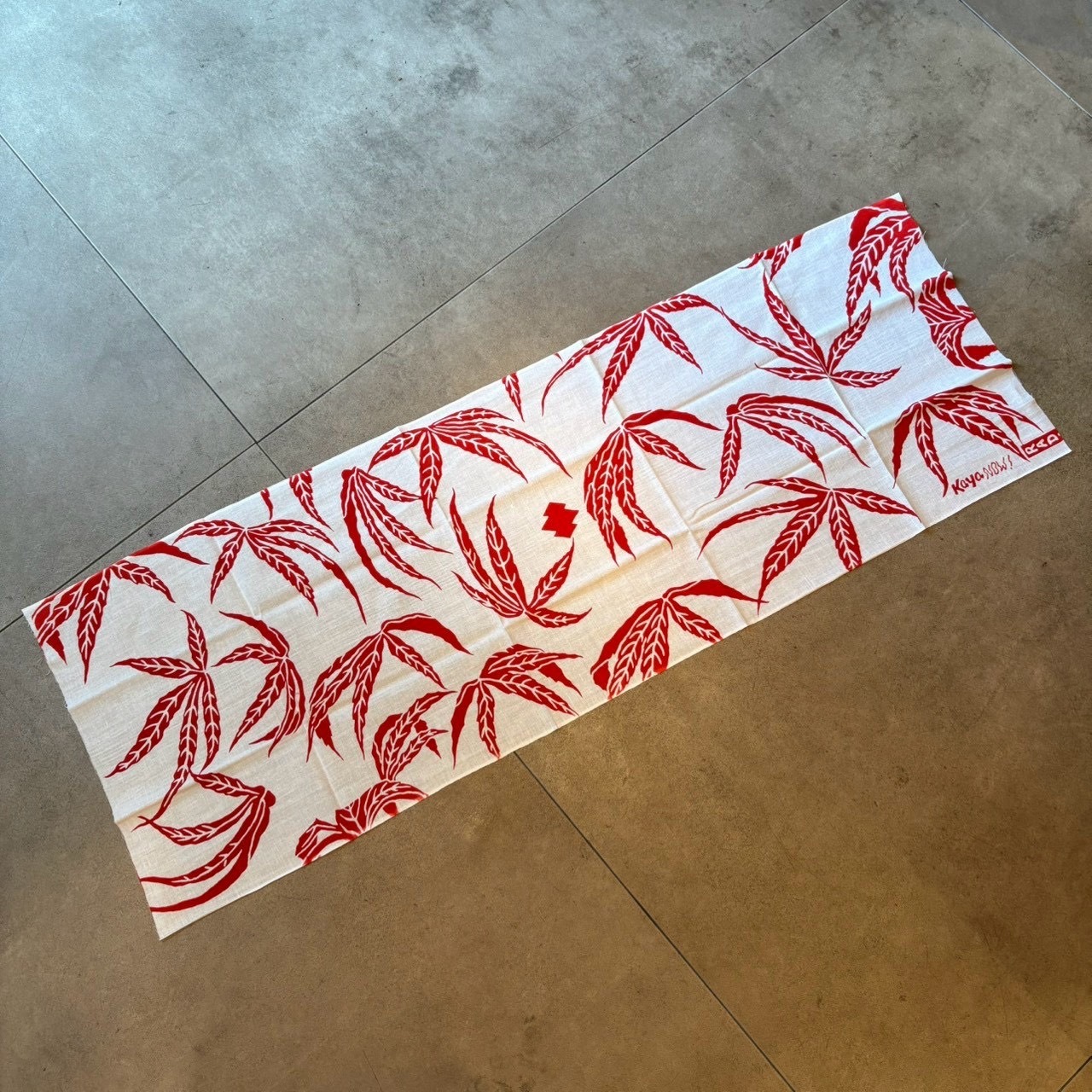 TENUGUI VERSION 伝統工芸 手ぬぐい KAYA side-B WHITE×RED