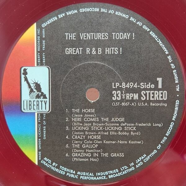 The Ventures / The Ventures Today! Great R & B Hits [LP-8494] - 画像4