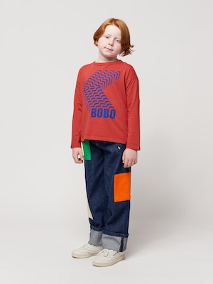 BOBO CHOSES / B.C Color Block patch denim pants