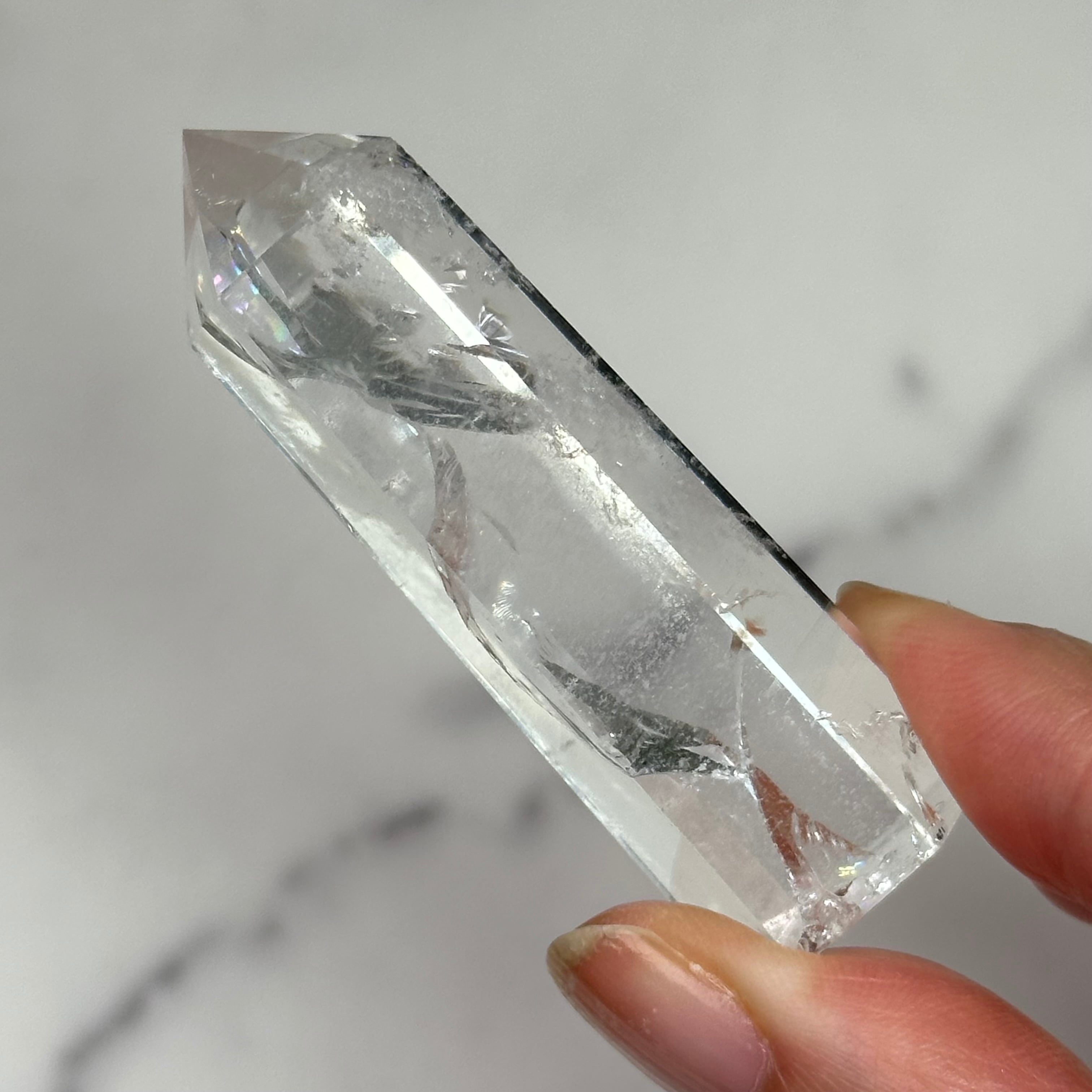 クラック水晶　タワー　天然石 クラック水晶タワー天然石