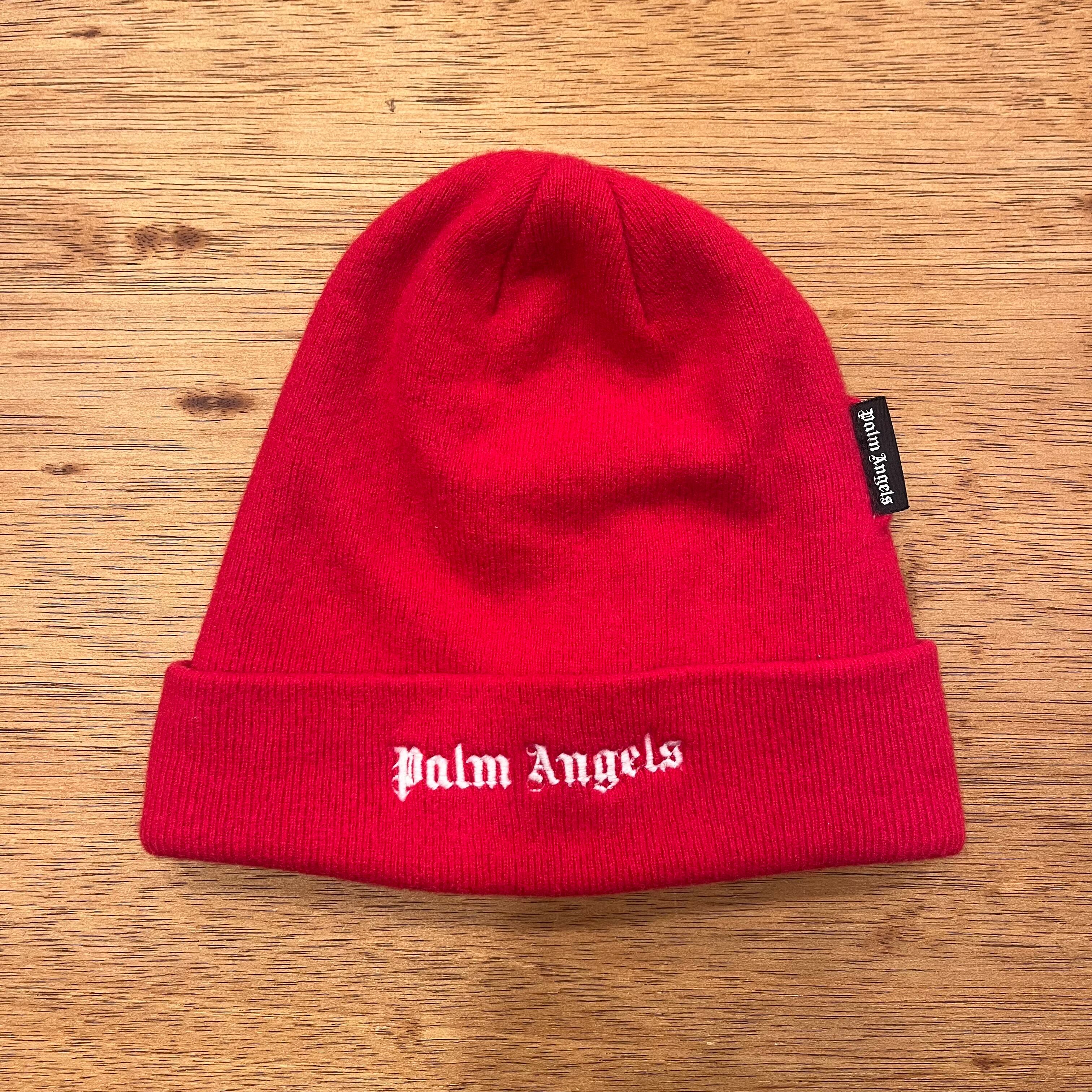 PALM ANGELS WOOL BEANIE CAP | safarionline