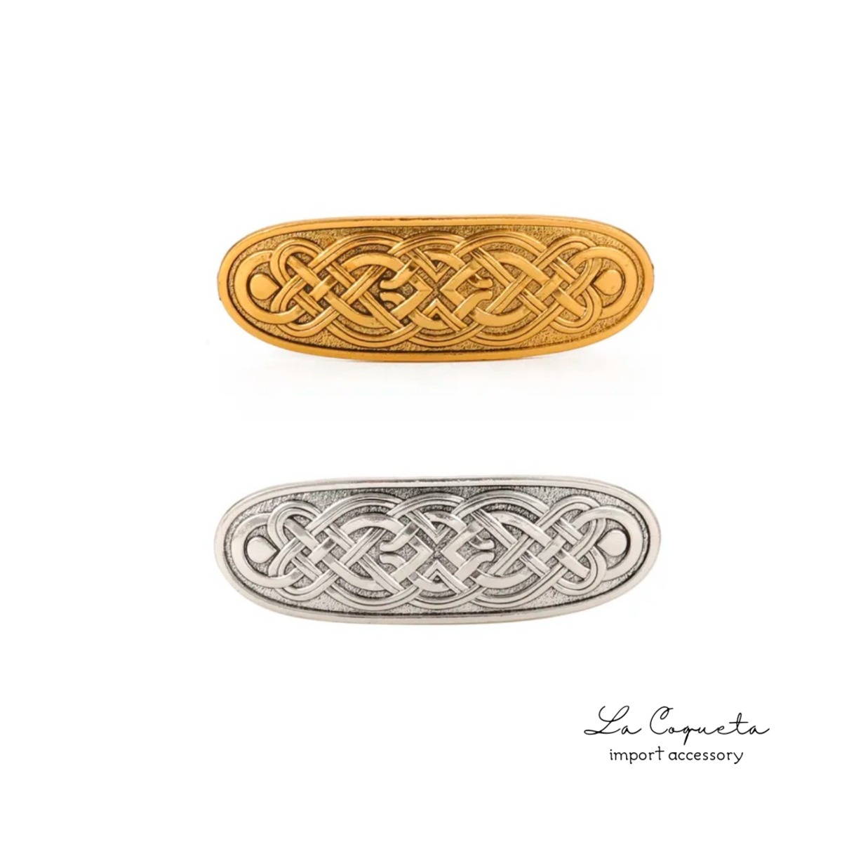 ハンドメイドバレッタ 楕円 Bl 5b6649284965f502ddea2143f4449e