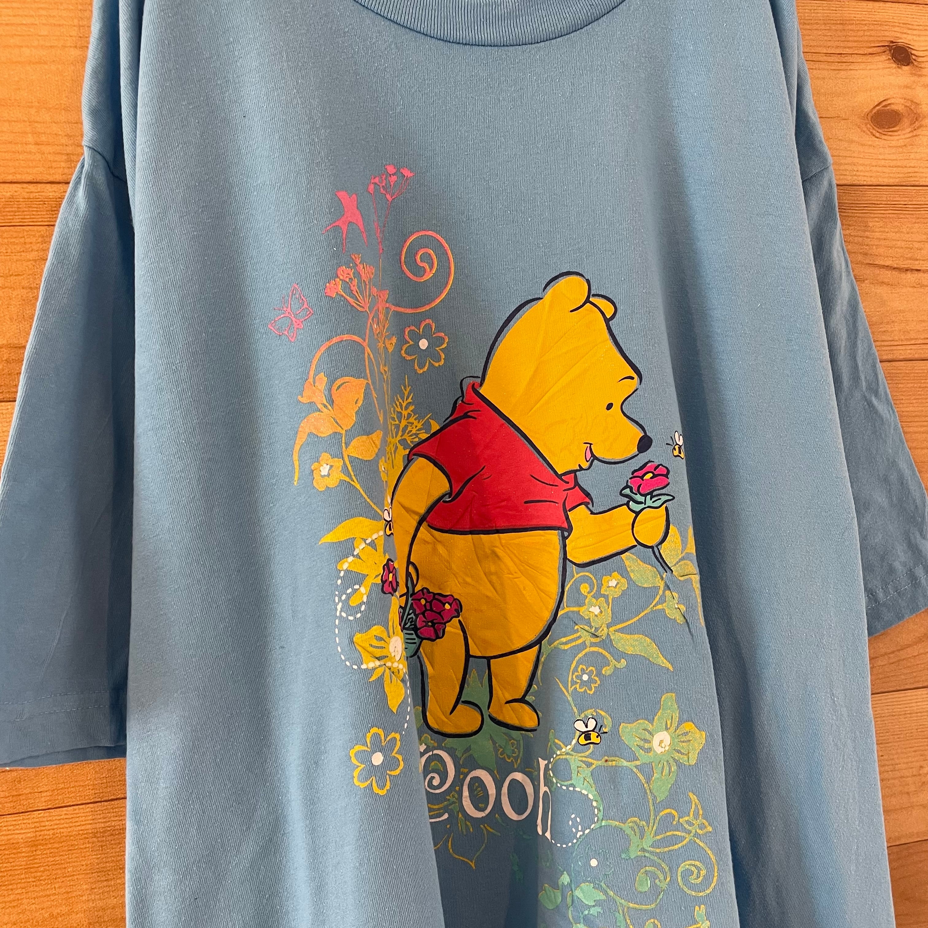 両面プリント　ディズニーヴィンテージキャンプTシャツ　ネイビーXL ビンテージ