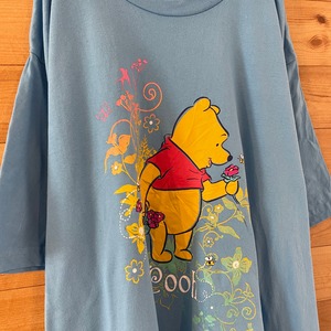 【Disney】くまのプーさんTシャツ 両面プリント 超ビッグサイズ ディズニー US古着  アメリカ古着
