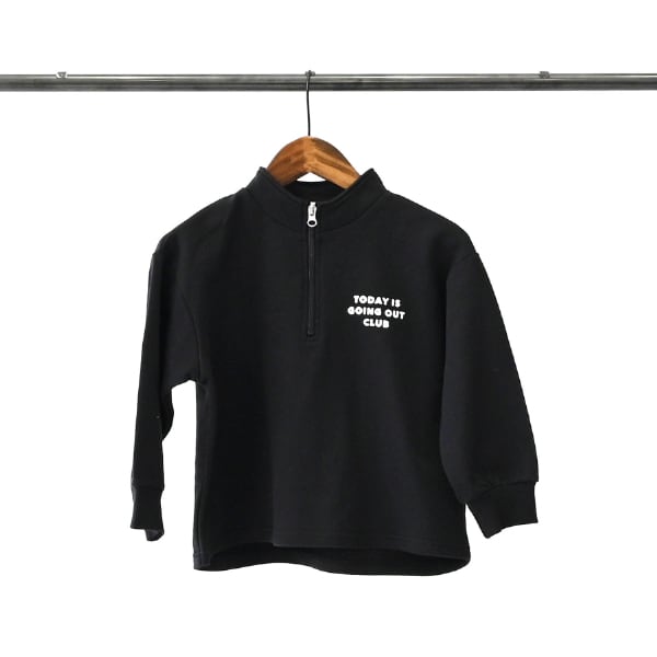 Generator Half Zip Sweatshirt【110-160cm】Black