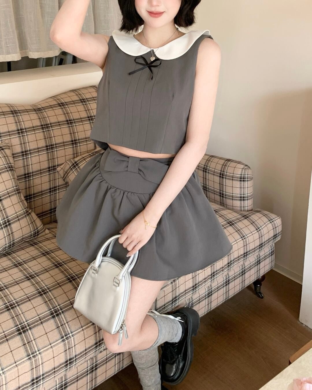 ノースリーブリボンドールフレアセットアップ(3 colors) 2508691