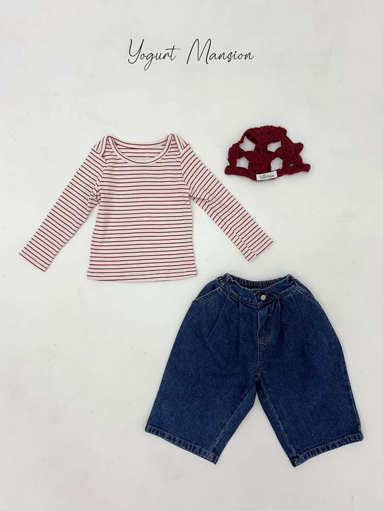 【取寄/韓国直送】Yogurt Mansion　もちもちTシャツ｜秋服｜韓国子供服｜26/AT