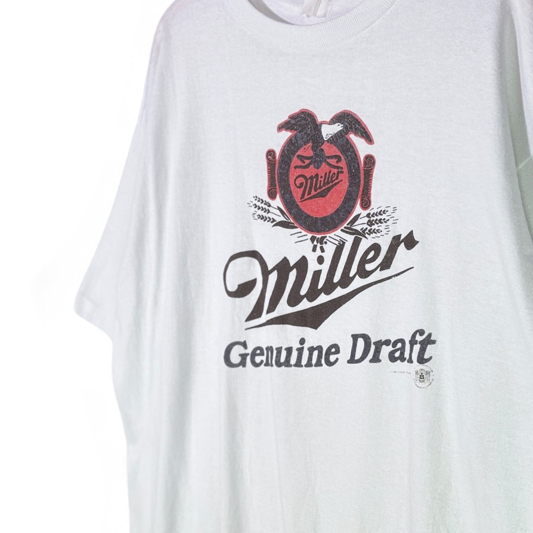 80s ミラービール ヴィンテージTシャツ 企業系 Miller Genuine