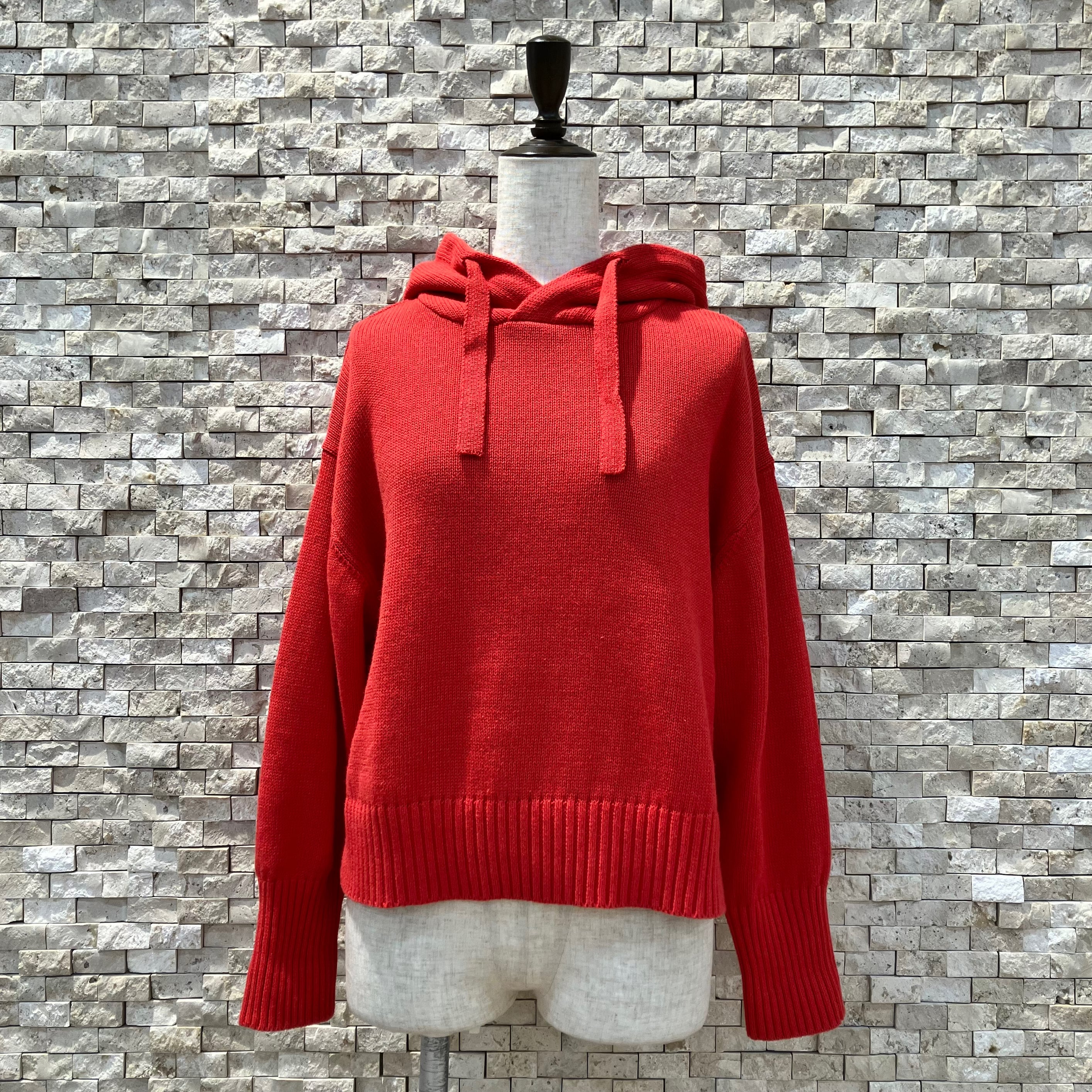 mao made】ざっくり麻綿フード付きプルオーバー(511112 mao made】ざっくり麻綿フード付きプルオーバー(511112