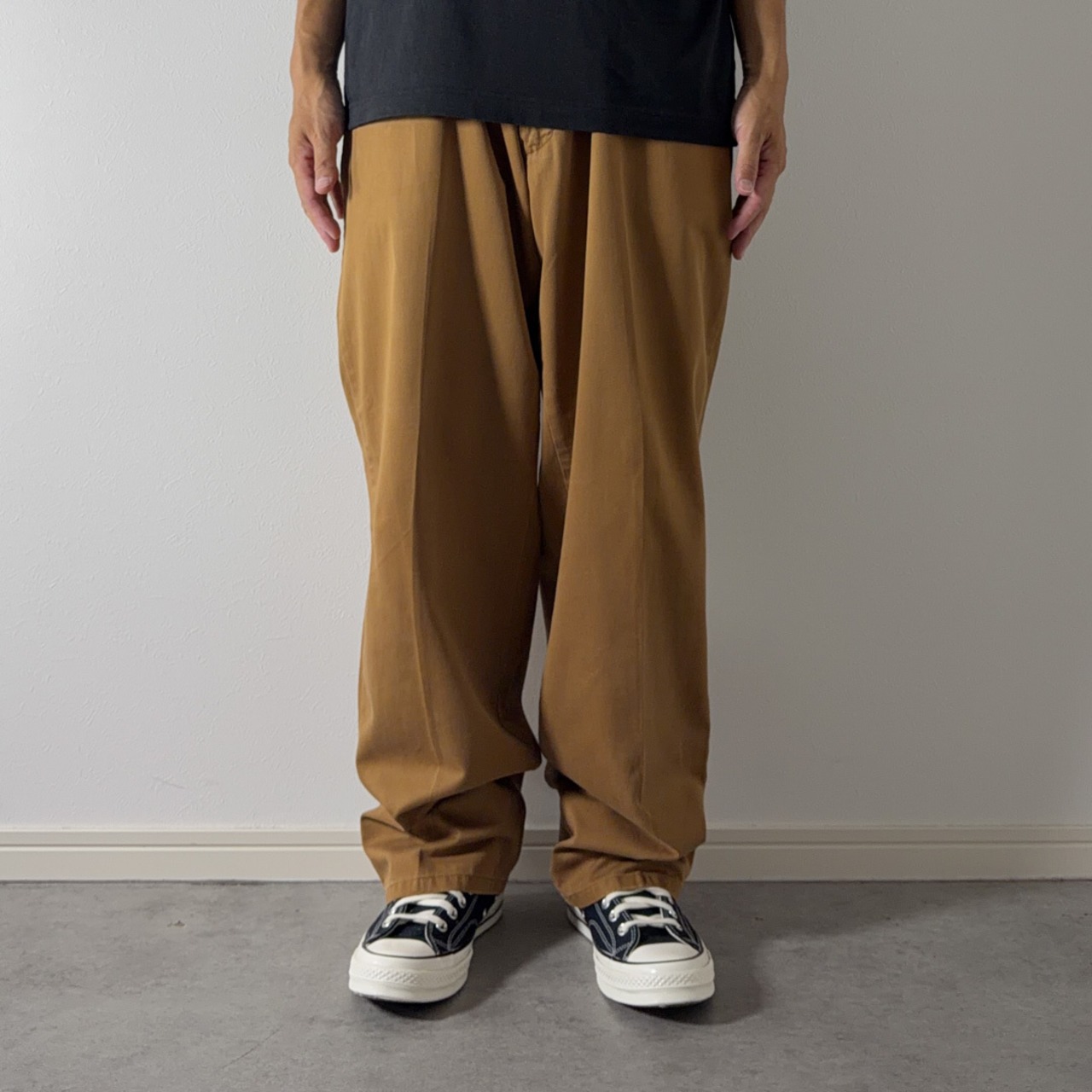 90s 初期型 USA製 Polo by Ralph Lauren POLO CHINO "No pleats" Tobacco Brown [W36L31相当] 古着 - 18