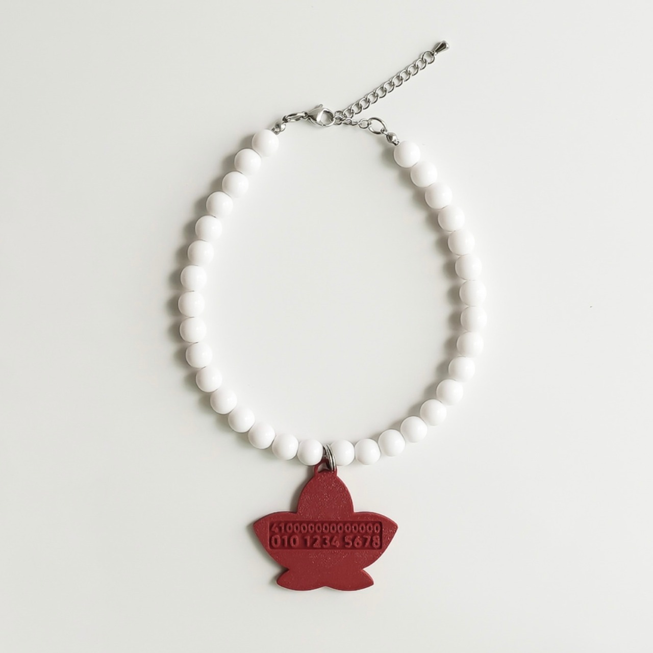 【予約】[ Snugroo ] Pet Necklace Beads ｜ Maple - 2