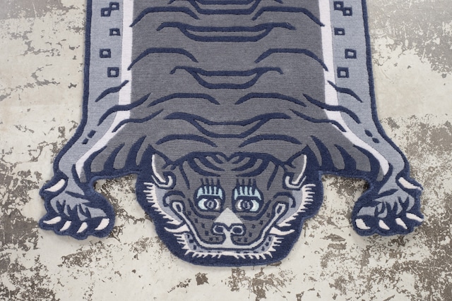 Tibetan Tiger Rug 《Sサイズ•ウール・オリジナル3・アッシュグレー326》チベタンタイガーラグ