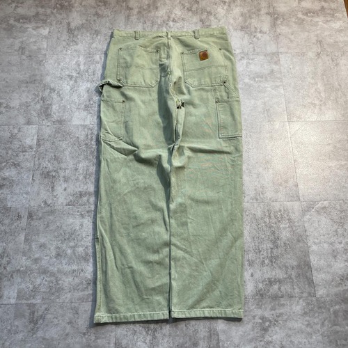 希少色 モスグリーン ダブルニー Carhartt B136-MOS 36×32 詳細写真3