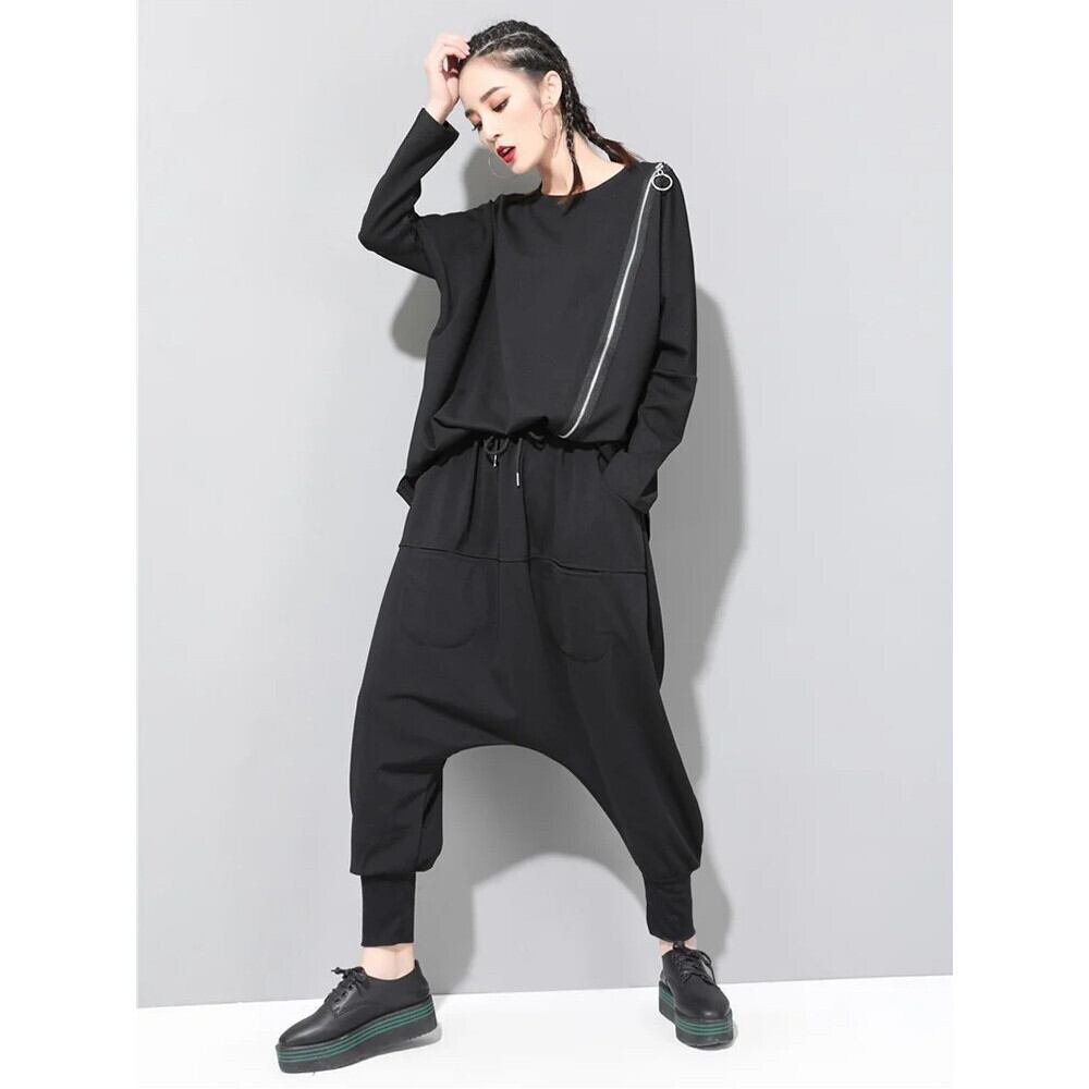 Side-Zip Asymmetry Oversize Shirt【E0019】 | EAM JAPAN