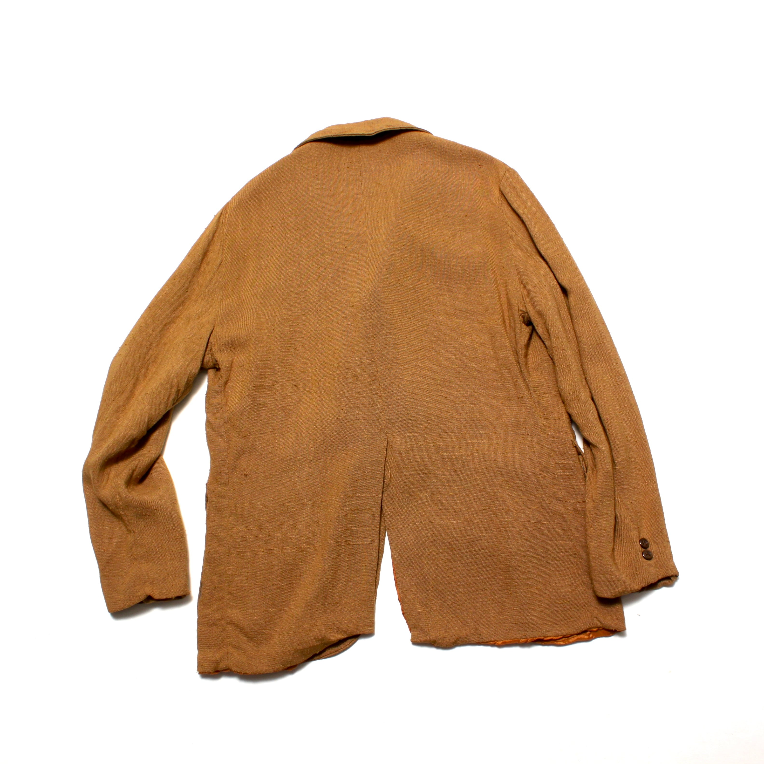 0404. 1950's berkray nassau jacket マスタードイエロー 絣ネップ