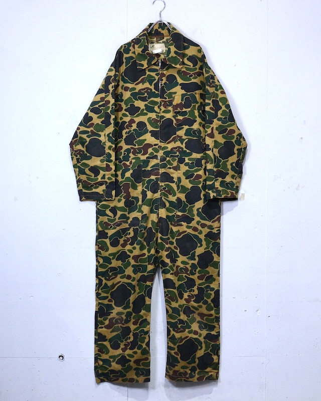 【Caka act2】70’s〜80’s Duck Hunter Camouflage Vintage Jumpsuits